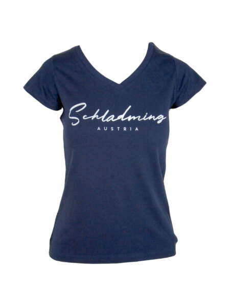 SCHLADMING V Stylo Style Damen T-Shirt | L | blau