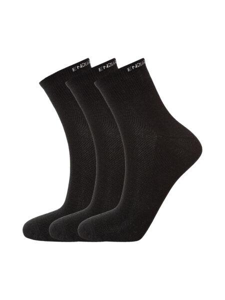 ENDURANCE Alcudia Viscose (Bamboo) Quarter Run Socks 3-Pack | 31-34 | schwarz