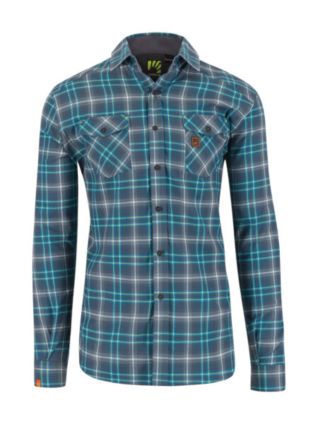 KARPOS Martora Winter Shirt Herren Hemd | L | blau