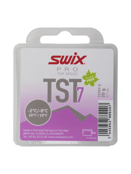 SWIX TS7 Turbo Violet, -2°C/-7°C, 20g Skiwachs violett