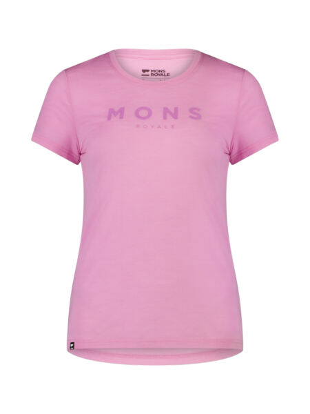 MONS ROYALE Icon Merino Air-Con Damen T-Shirt pop pink L