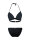 BRUNOTTI Kohali Leaves Damen Bikini | 36 | schwarz