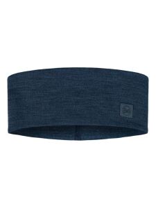 BUFF Merino Wide Headband Stirnband solid night blue