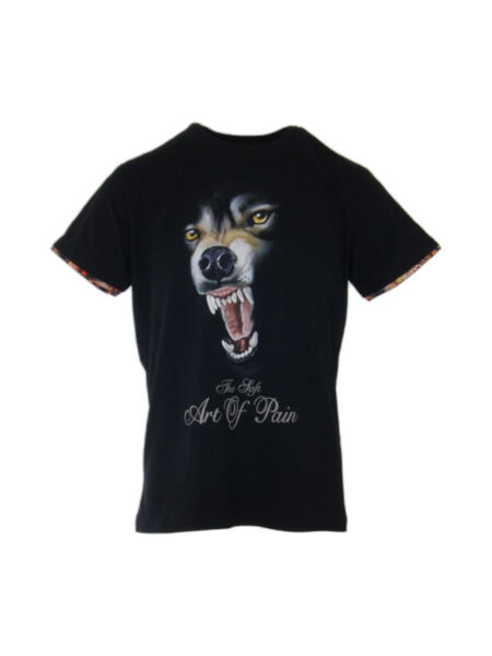 ANDRÉ ZECHMANN Wolf Soft Artl Herren T-Shirt Black Gr. 50/M
