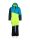 TROLLKIDS Hallingdal Kinder Schneeanzug Overall cool lime/vivid blue/nigh Gr. 116/6J