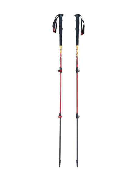 VIKING Lhotse 65-135 cm Teleskop Wanderstöcke | O/S | rot