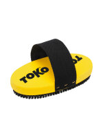 TOKO Base Brush Oval Pferdehaarbürste | O/S | gelb