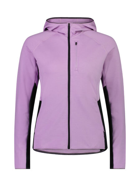 MONS ROYALE Approach Merino Gridlock Damen Fleecejacke orchid/black Gr. L