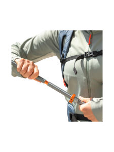 KOMPERDELL FX Lite Ti Vario 115-135cm Wanderstöcke silber/orange Gr. 115-135