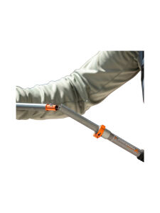 KOMPERDELL FX Lite Ti Vario 115-135cm Wanderstöcke silber/orange Gr. 115-135