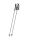 KOMPERDELL FX Lite Ti Vario 115-135cm Wanderstöcke silber/orange Gr. 115-135