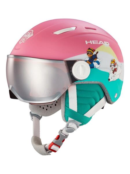 HEAD Maja Set Kinder Skihelm mit Visier | 47-51cm | paw