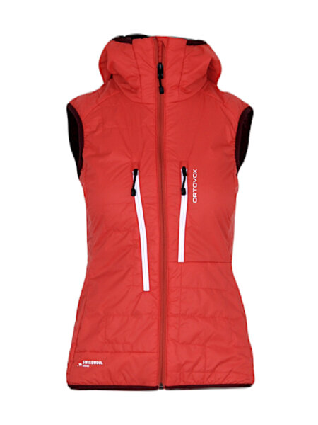 ORTOVOX Swisswool Piz Boé Damen Isolationsgilet | XS | rot