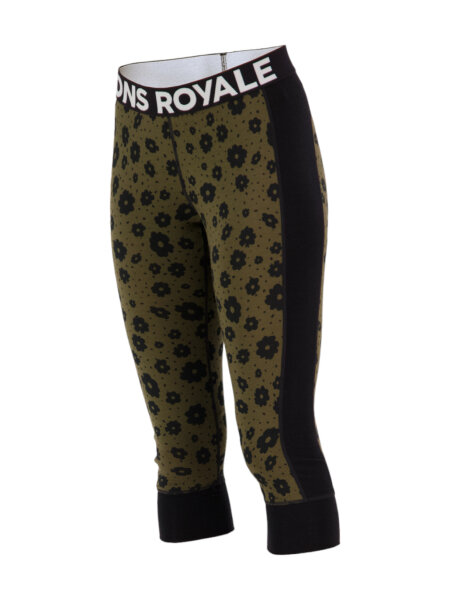 MONS ROYALE Cascade Merino Flex 200 3/4 Damen Leggin | L | grün