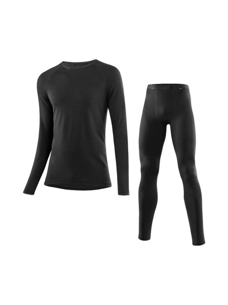 LÖFFLER Set Shirt und Hose Lang Transtex Merino | 50 | schwarz