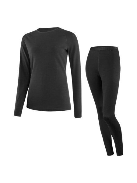 LÖFFLER Set Shirt und Hose Lang Transtex Merino | 40 | schwarz