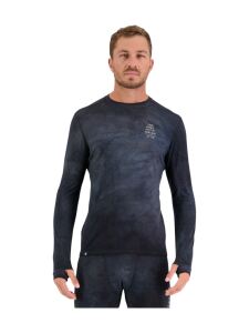 MONS ROYALE Cascade Merino Flex 200 Herren Langarm Shirt Skiunterwäsche black storm wash XL