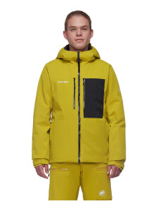 MAMMUT Stoney HS Thermo Herren Hardshell Skijacke mit Kapuze aura/black XL
