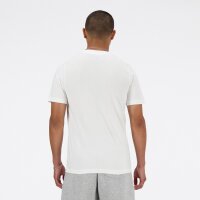 NEW BALANCE Stacked Logo Herren T-Shirt | S | weiss