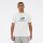 NEW BALANCE Stacked Logo Herren T-Shirt | S | weiss