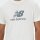 NEW BALANCE Stacked Logo Herren T-Shirt | S | weiss