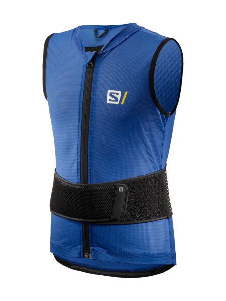 SALOMON Flexcell Light Vest Kinder Rückenprotekt | S | silber