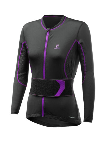 SALOMON Secondskin Flexcell Damen Rückenprotektor black/purple Gr. M