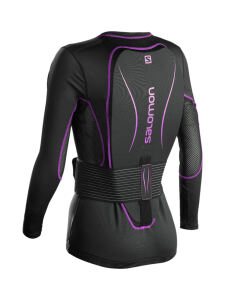 SALOMON Secondskin Flexcell Damen Rückenprotektor black/purple Gr. M