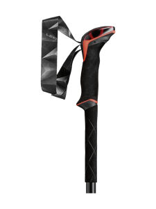 LEKI Makalu Wanderstäcke 110-145 cm Packmass 71cm grey black red Gr. 110-145