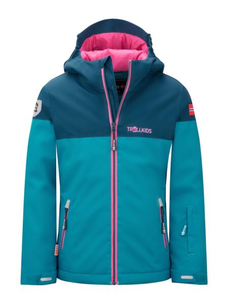 TROLLKIDS Girls Hallingdal Jacket | 116 | blau