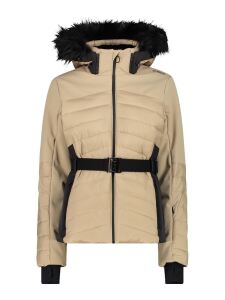 CMP Damen Skijacke mit abnehmbarer Kapuze | 36 | beige