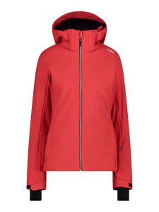 CMP Damen Softshell Skijacke mit abnehmbarer Kapuze corallo