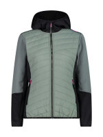 CMP Woman Jacket Hybrid Fix Hood | D36 | grün