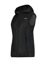 CMP Woman Vest Hybrid Fix Hood | D36 | schwarz