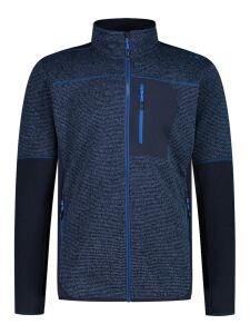 CMP Herren Jacquard Knit-Tech Fleece Jacke | 50 | blau