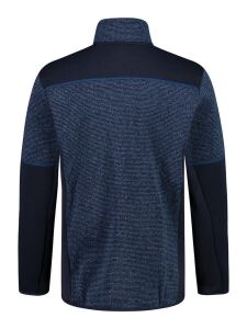 CMP Herren Jacquard Knit-Tech Fleece Jacke | 50 | blau