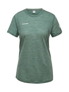 MAMMUT Tree Wool FL Damen Funktionsshirt dark jade melange Gr. L