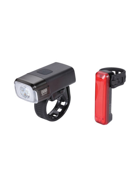 BBB NanoStrike 600 Combo USB Lichtset BLS-165 inkl. Rear Signal II, schwar schwarz |