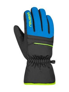 REUSCH Alan Kinder Finger Skihandschuhe blck/bril blu/safety yell | 4,5