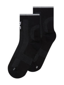 ON PERFORMANCE RUN SOCK MID BLACK | ECLIPSE