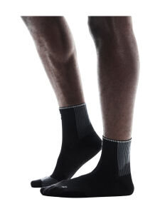 ON Performance Run Mid Laufsocken Black | Eclipse | L