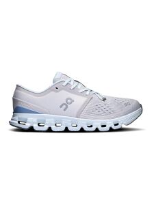 ON Cloud X 4 Damen Running Schuhe Silver | Chambray