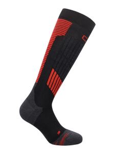 CMP Ski Sock Graphne NERO-FERRARI