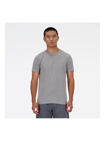 NEW BALANCE Sport Essentials Heathertech Herren T-Shirt athletic grey heather | M