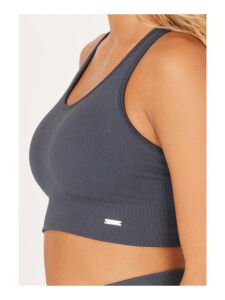 ATHLECIA Aideny Seamless Rib Bra Damen Sport BH Ombre Blue | S/M