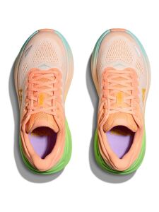 HOKA BONDI 9 Damen Laufschuhe FROST / PALE TANGERINE