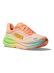 HOKA BONDI 9 Damen Laufschuhe FROST / PALE TANGERINE | EU 38