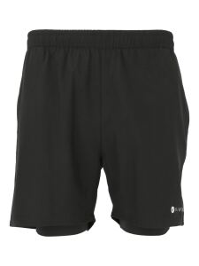 VIRTUS Zayne 2-in-1 Herren Shorts Black