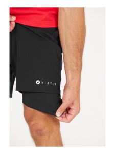 VIRTUS Zayne 2-in-1 Herren Shorts Black | L