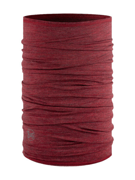 BUFF Lightweight Merino Wool Schlauchschal multistripes mars red | O/S